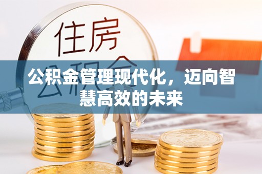 房产公积金管理现代化，迈向智慧高效的未来